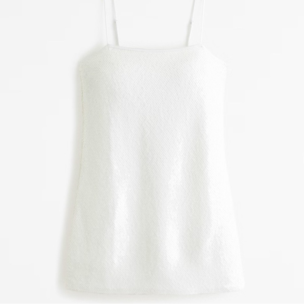 Abercrombie White Sequin Women's dress
